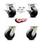 Service Caster 5 Inch Kingpinless Polyolefin Wheel Caster Swivel Locks 2 Brakes SCC, 4PK SCC-KP30S520-POR-SLB-BSL-2-BSL-2 - alternate 3